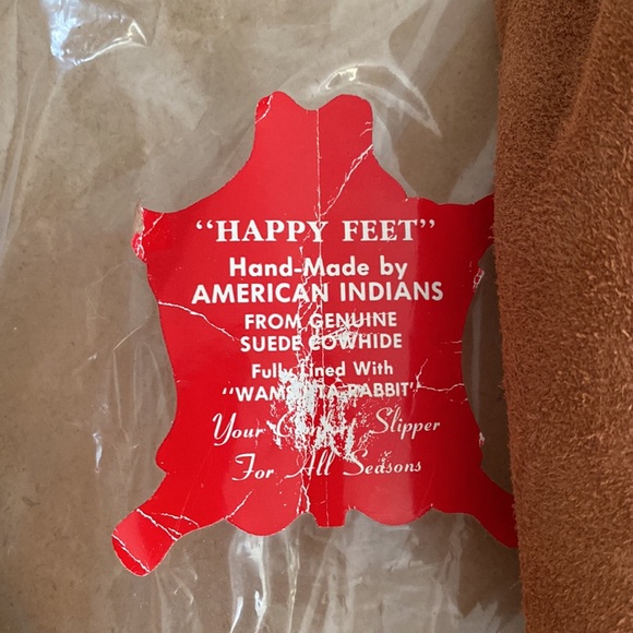VTG “Happy Feet” Ladies Small Suede. Fully Lined. - Picture 5 of 5